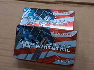 lot 972 image: Lot of (2 Boxes) Hornady American Whitetail 6.5 Creedmore 129 gr Interlock Centerfire Cartridges 20-count