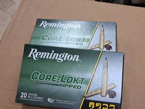 lot 965 image: Lot of (2 Boxes) Remington Core-Lokt Tipped 7mm Remington Mangum 150 gr Centerfire Rifle Cartridges 20-count