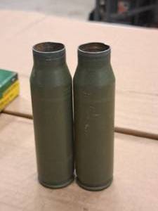 lot 944 image: Lot of (2) Shell Casings 5.5