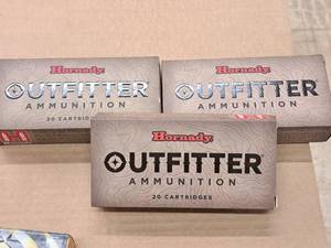 lot 956 image: Lot of (3 Boxes) Hornady Outfitter 270 WSM 130 gr CX Cartridges 20-count