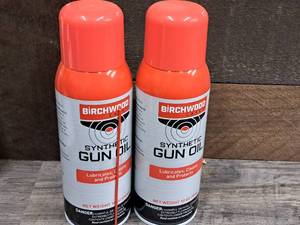 lot 1141 image: Lot of (2) Birchwood Synthetic Gun Oil 10-oz Aerosol Can