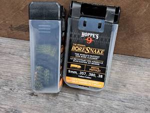 lot 1160 image: Lot of (2) Hoppes No. 9 9mm, .357, .380, .38 Caliber Bore Snake