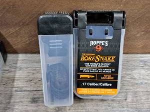 lot 1161 image: Lot of (2) Hoppes No. 9 .17 Caliber Bore Snake