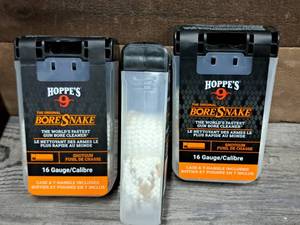 lot 1174 image: Lot of (3) Hoppes No. 9 16 Gauge Bore Snake