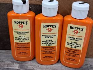 lot 1126 image: Lot of (3) Hoppes No. 9 2.25-oz Lubricating Gun Oil