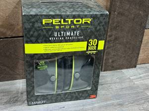 lot 1222 image: 3M Peltor Sport Ultimate 30dB NRR Earmuffs