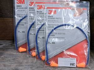 lot 1239 image: Lot of (4) 3M Peltor 28dB NRR Banded Earplugs