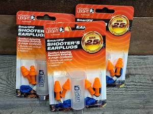 lot 1235 image: Lot of (3) Howard Leight SmartFit 25dB NRR Shooters Corded Earplugs