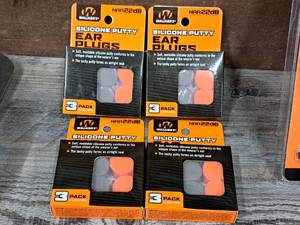 lot 1245 image: Lot of (4) Walkers Silicone Putty 22dB NRR Earplugs 3-piece