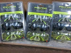 lot 1253 image: Lot of (3) 3M Peltor Sport Securefit Safety Eyewear 3-piece