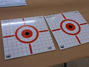 lot 1185 image: Lot of (2) Rigid 1-Grid Crosshair Targets 12-piece