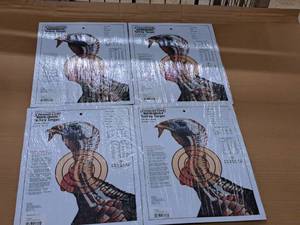 lot 1184 image: Lot of (4) Champion Life-Size Turkey Targets 12-piece