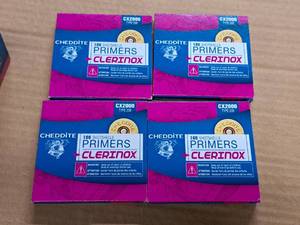 lot 834 image: Lot of (4 Boxes) Cheddite Clerinox Shotshells Primers 100-count