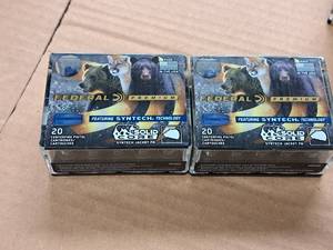 lot 906 image: Lot of (2 Boxes) Federal Premium 9mm Luger P 147 gr Solid Core Syntech Jacket Lead FN Centerfire Cartridges 20-count