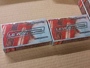 lot 920 image: Lot of (2 Boxes) Hornady Leverevolution 30-30 WIN 160 gr FTX Cartridges 20-count