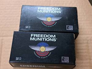 lot 910 image: Lot of (2 Boxes) Freedom Munitions 357 Mag 125 gr Cartridges 50-count