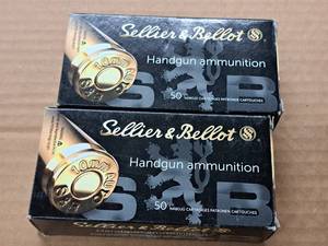 lot 893 image: Lot of (2 Boxes) Sellier & Bellot 10mm Auto 180 gr JHP Handgun Cartridges 50-count