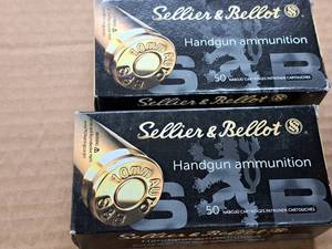 lot 892 image: Lot of (2 Boxes) Sellier & Bellot 10mm Auto 180 gr JHP Handgun Cartridges 50-count
