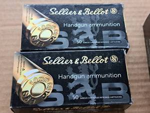 lot 891 image: Lot of (2 Boxes) Sellier & Bellot 10mm Auto 180 gr JHP Handgun Cartridges 50-count
