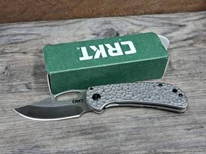 lot 1270 image: CRKT Chehalem 2-34-Blade Folding Lock Blade Knife 6540