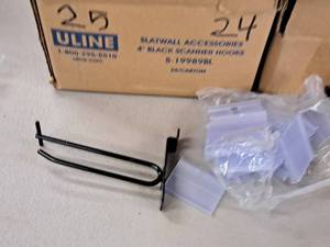 lot 1306 image: Lot of (25) 5 Slat Wall Pegs with Price Tag Holders