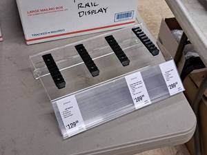 lot 1315 image: Lot of (4) Rail Displays 12x8x3