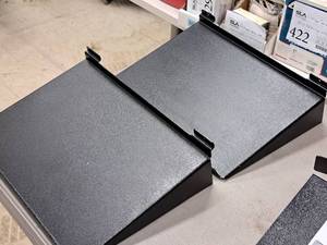 lot 1316 image: Lot of (2) Slat Wall Shelves 17x12-12