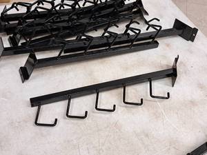 lot 1320 image: Lot of (10) 15-12 Slat Wall Display Hooks 5-hook