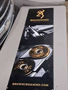 lot 1353 image: Browning Ammunition Sign 16x57-12