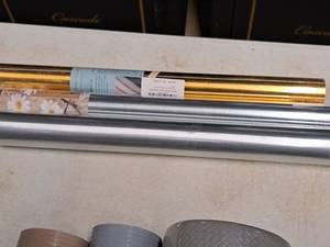 lot 1379 image: Lot of (3) Assorted Rolls of D.I.Y. Wallpaper