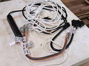 lot 1371 image: Lot of  Assorted Extension Cords with Multi-Plugs