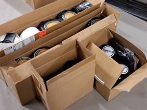 lot 1391 image: Lot of (4 Boxes) Assorted StickersLabels