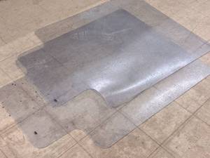 lot 1413 image: Lot of (2) Office Chair Protective Floor Mats 3x4