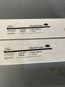 Lot of 2 Boxes NEW Hartmann 62100000 AlumaFoam 1 x 18 Finger Splints -&nbsp12 Splints per Box - In Good Condition