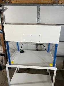 WOW MSRP $3500 Air Science Purair P5-36 Tabletop Basic Ductless Ventilated Enclosure Fume Hood With Base Cart Included - In Excellent Working Condition Guaranteed To Work