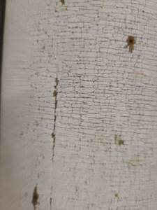 Large white pillar with excellent patina