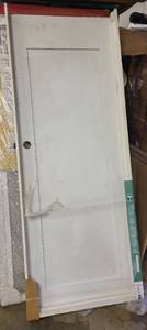 30x80 Left Hand White Door with frame