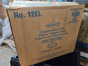 Case of Dart Cappucino Lids 1000ct