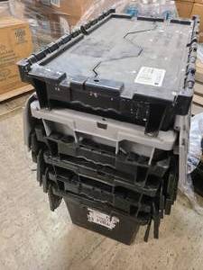 Stack of reusable storage containers