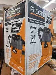 New Rigid 3 Gallon Portable WetDry Vac WD3050