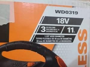 New Rigid 18V Cordless WetDry Vac WD0319
