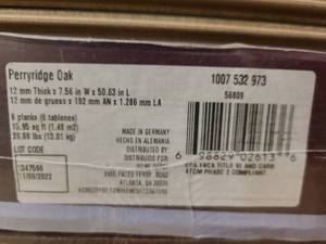 Large loose stack of the Perryridge Oak Interlocking Flooring  1 Complete Box of flooring