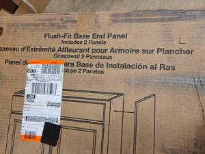 Flush Fit Base End Panels for cabinet installation