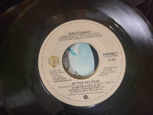 Box of vintage records for radio station and demo use
