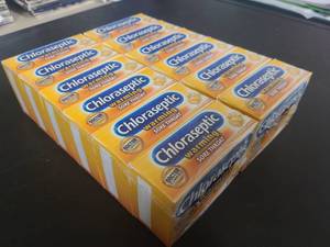 JJ 12 Pack of Chloraseptic Honey Lemon Sore Throat Lozenges