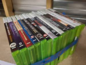 Collection of Xbox 360 Games in case
