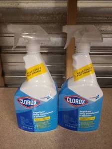 2 Spray bottles of Clorox Daily Disenfectant Spray