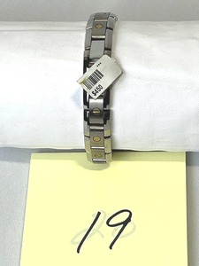 lot 19 image: Titanium Mens Bracelet ($450 MSRP)