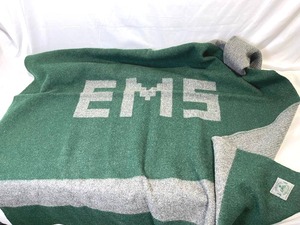 lot 55 image: Nice Wool Blanket in Dark GreenGrey - 53 x 67