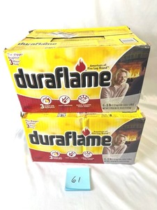 lot 61 image: (2) New Cases of DuraFlame Firelogs (3 Hour Burn) - 12 Total Logs
